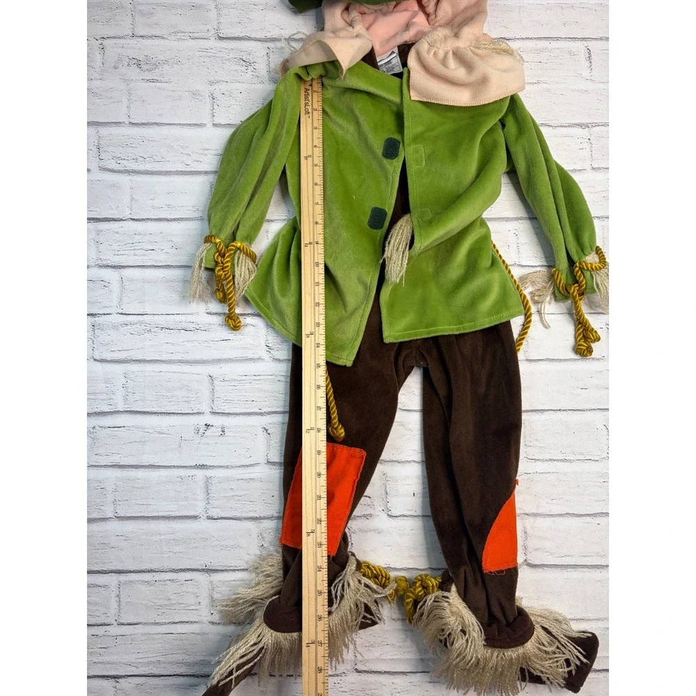 Warner Bros Studio Store Wizard of Oz Scarecrow Costume Kids XXS Green Brown